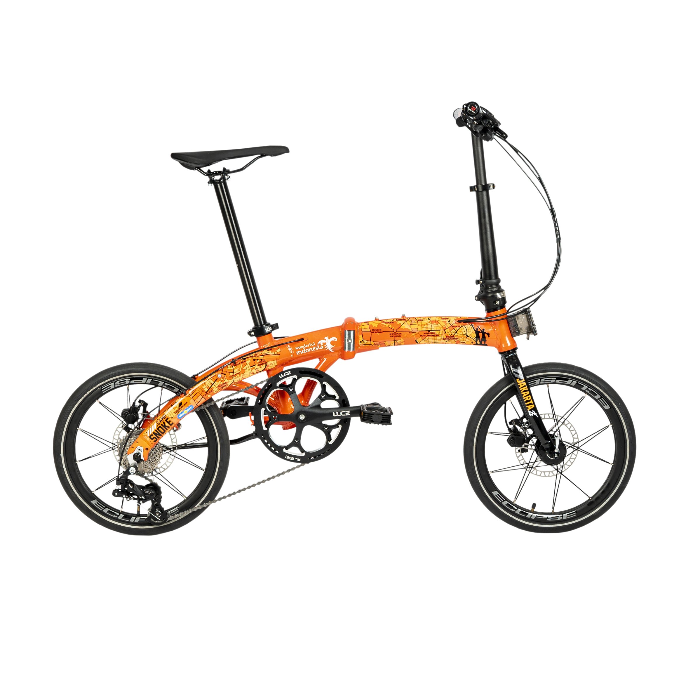 Sepeda Lipat Camp Snoke Jakarta Wonderful Indonesia Edition 16 Inch 10 Sp