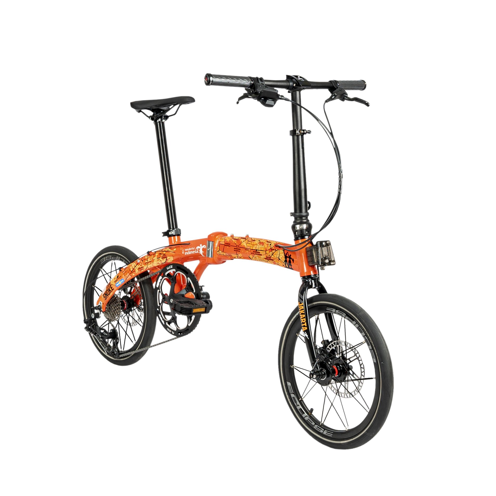 Sepeda Lipat Camp Snoke Jakarta Wonderful Indonesia Edition 16 Inch 10 Sp