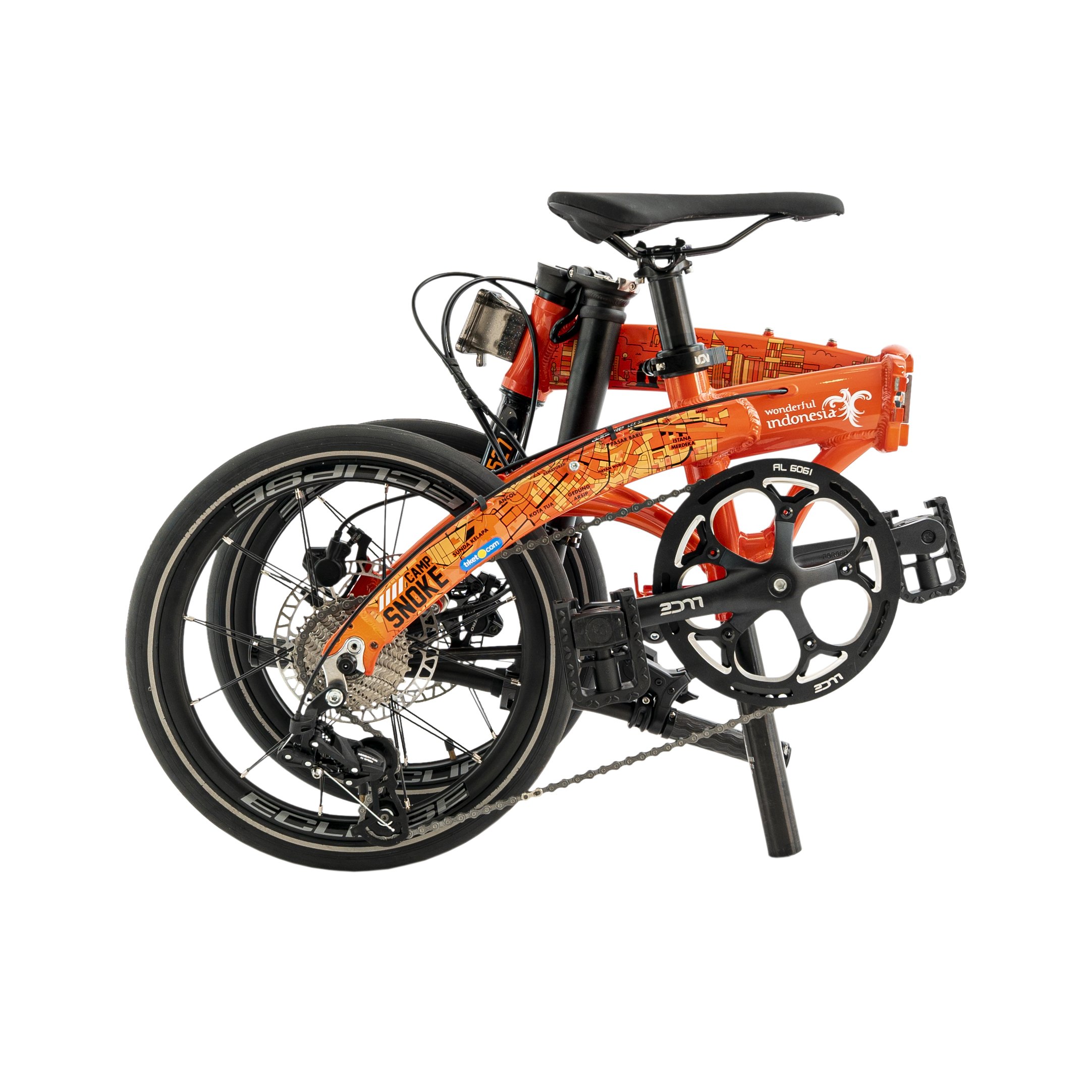 Sepeda Lipat Camp Snoke Jakarta Wonderful Indonesia Edition 16 Inch 10 Sp